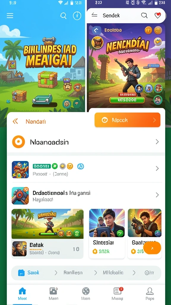 Tampilan awal aplikasi yang menarik dan user-friendly.
