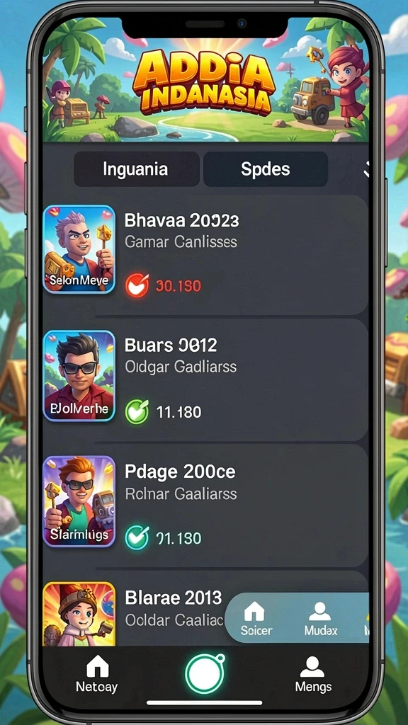 Layar permainan saat pemain bersaing dalam mode multiplayer.