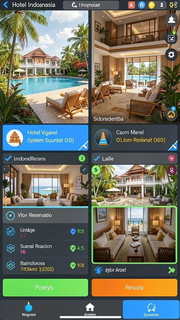 Tangkapan layar menampilkan layar awal DAX69.