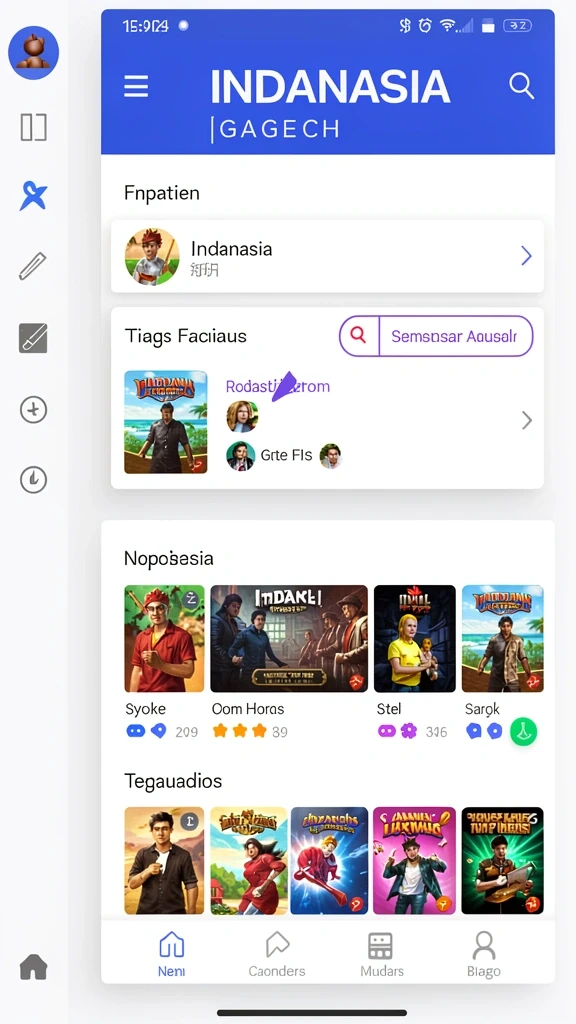 Tantangan seru di setiap level permainan.