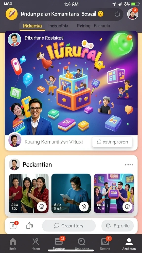 Layar hadiah yang menampilkan berbagai imbalan menarik.
