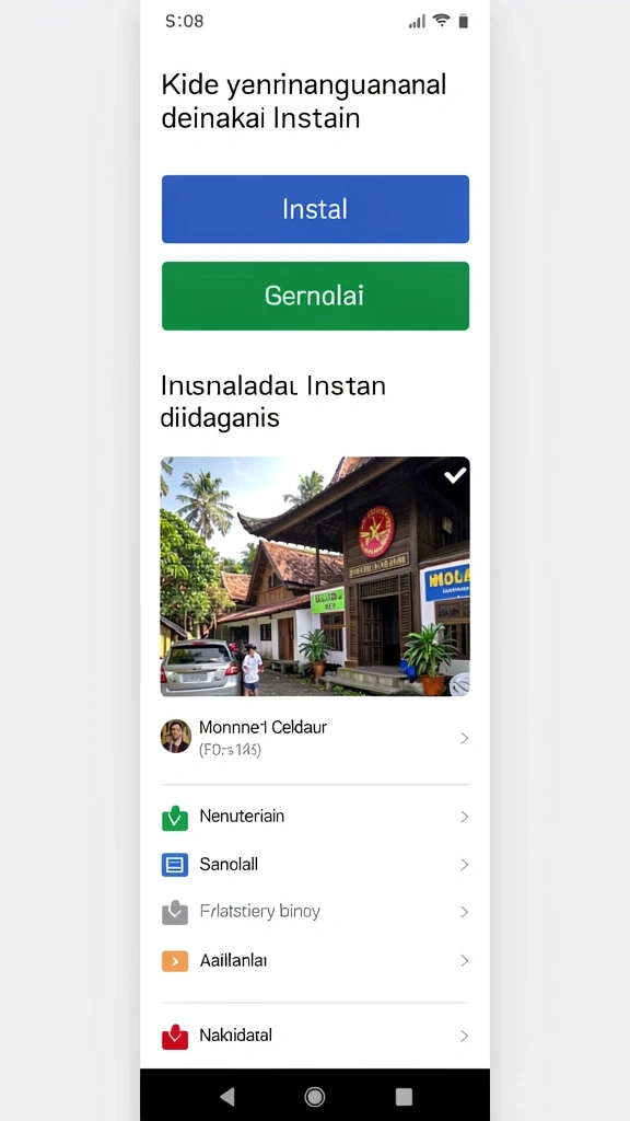 Tampilan antarmuka GUATOGEL yang menarik dan user-friendly.