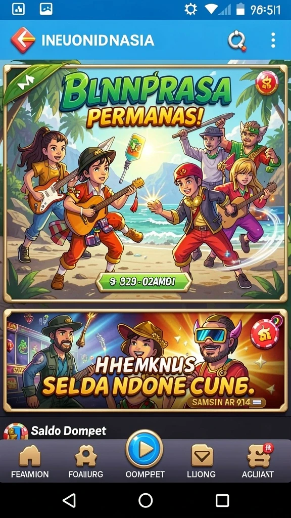 Beragam pilihan permainan yang menghibur.
