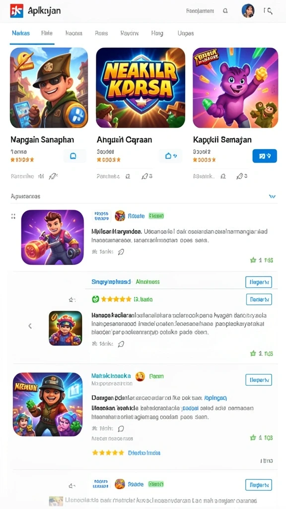 Tampilan karakter utama dengan grafis yang menawan.