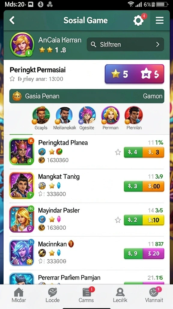 Tampilan antarmuka utama JNT777 yang menarik.