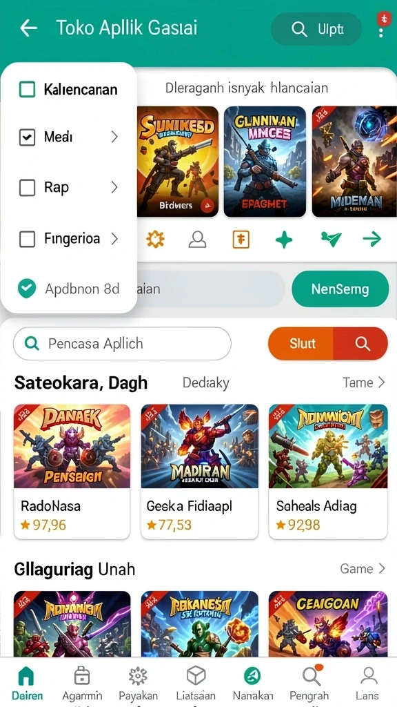 Tampilan antarmuka utama KIJANGWIN yang menarik.