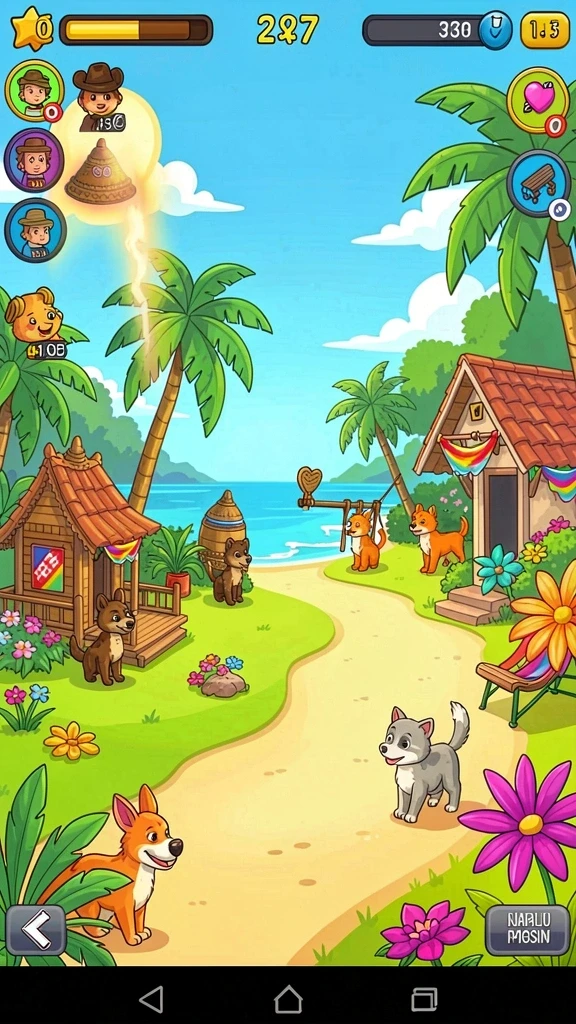 Fitur multiplayer yang memungkinkan bermain bersama teman.