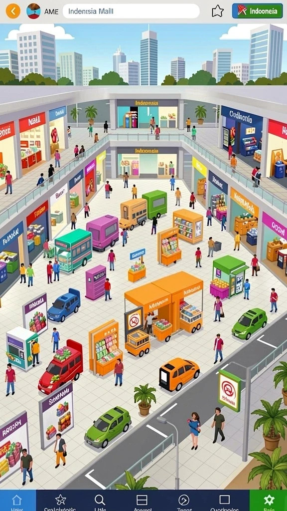 Tampilan utama aplikasi dengan desain yang modern.