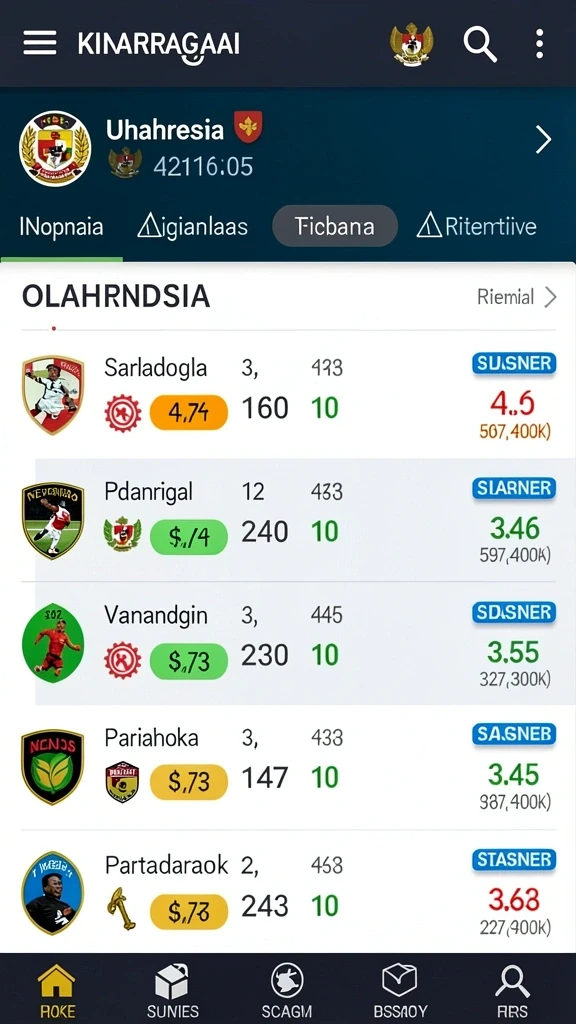 Tampilkan leaderboard dan skor pemain untuk kompetisi.