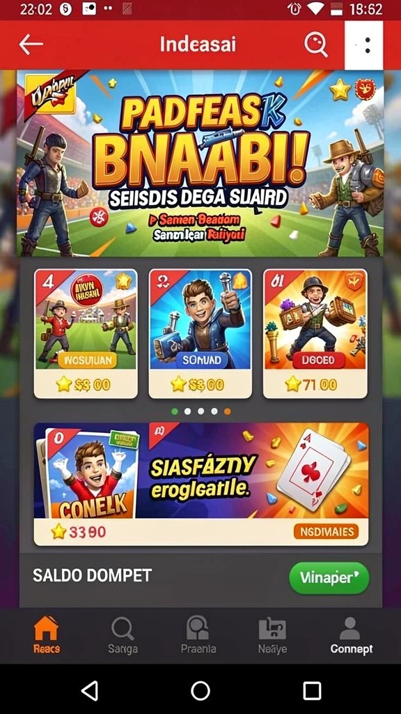 Event seru dan turnamen menarik.