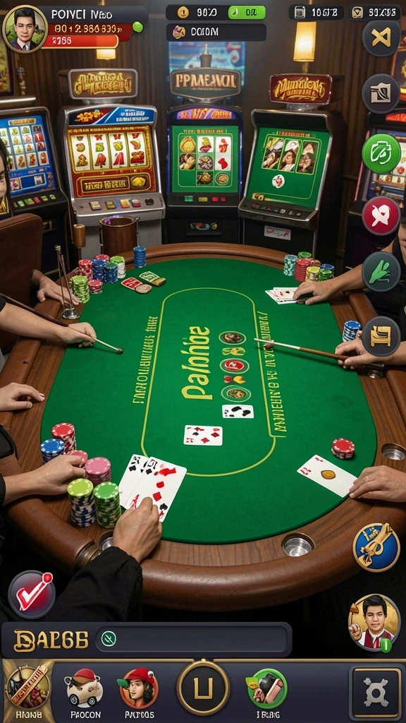 Tampilan gameplay yang mendebarkan dan penuh warna.