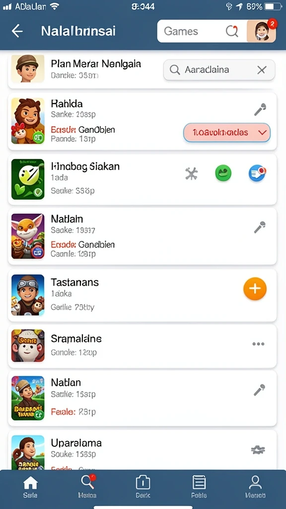 Taktik seru saat bermain di level yang menantang.