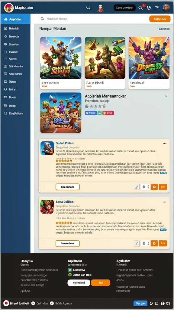 Tampilan antarmuka yang menarik dan user-friendly.