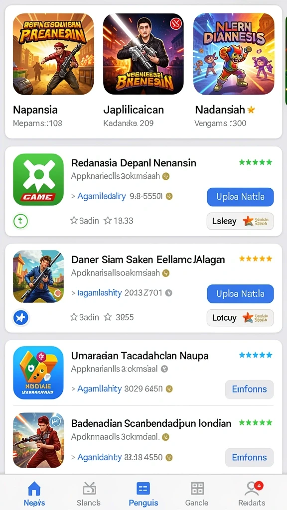 Fitur karakter unik dengan kemampuan berbeda.