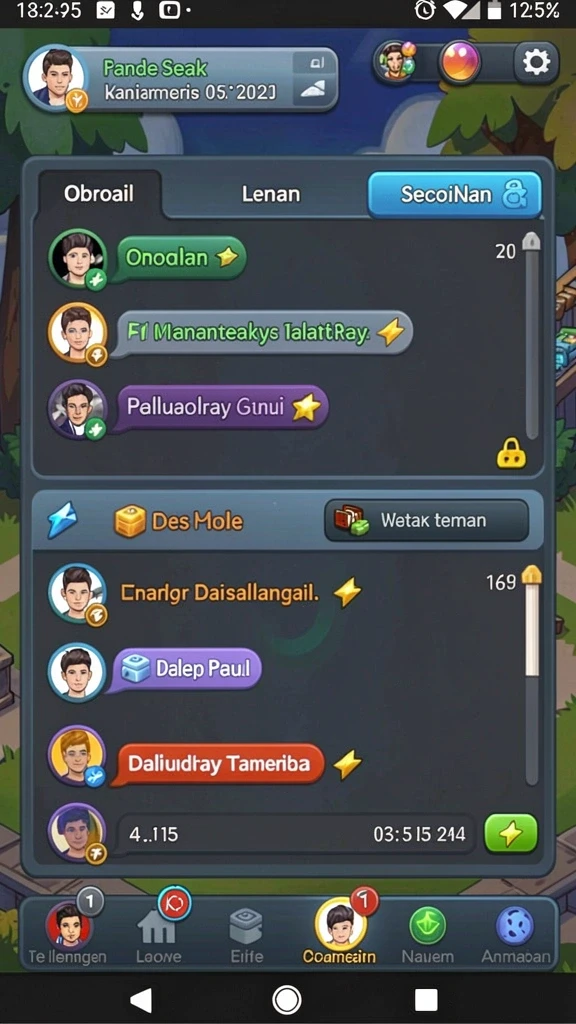 Karakter-karakter unik yang bisa dipilih oleh pemain.