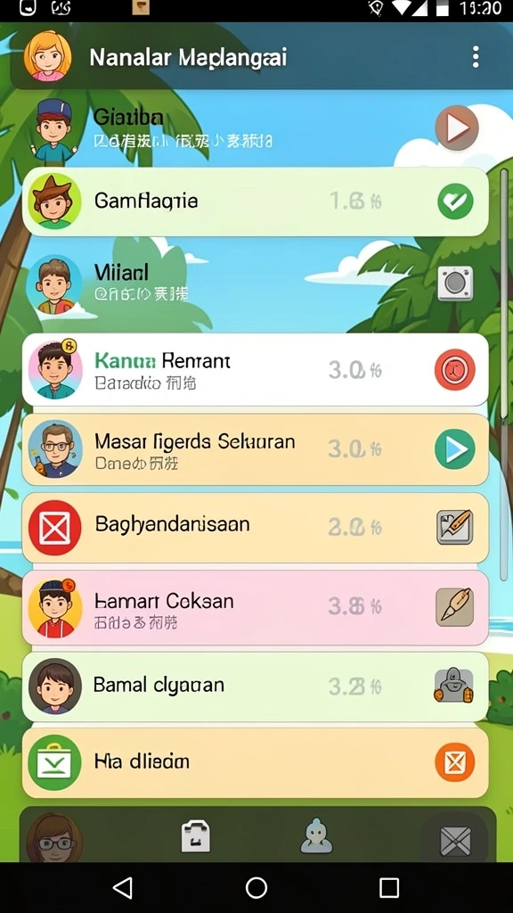 Fitur komunitas untuk berinteraksi dengan pemain lain.