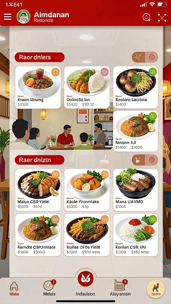Pengaturan pertempuran yang intens dan menegangkan.