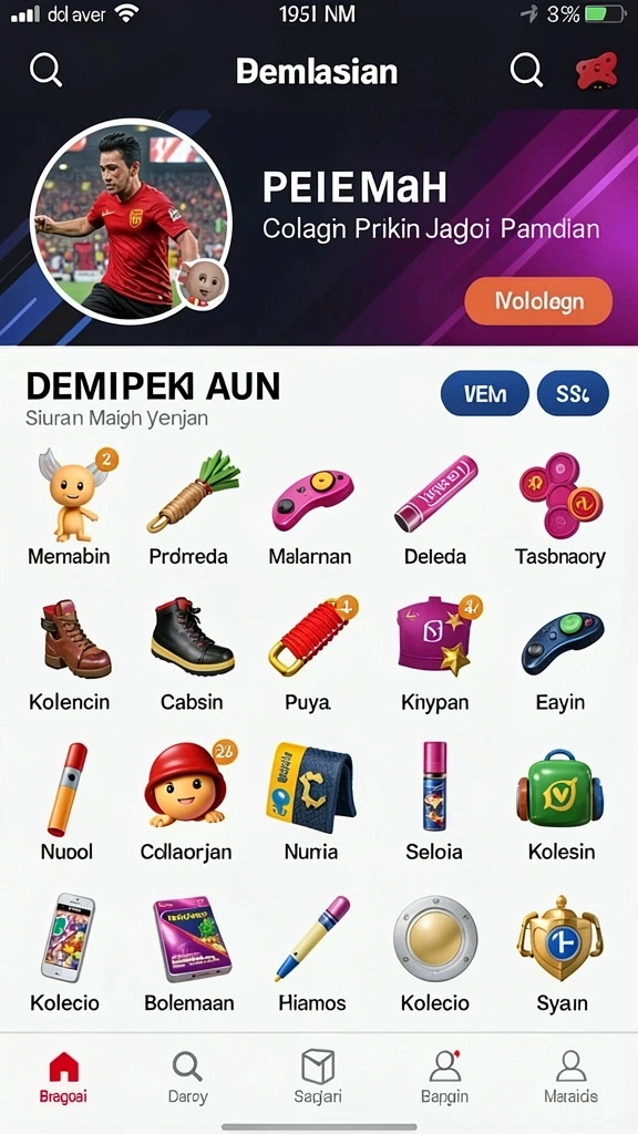 Bersaing dengan pemain dari seluruh dunia.